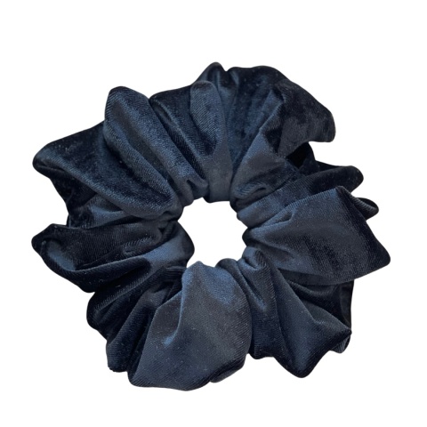 scrunchie welur czarny bez tła scrunchie welur czarny bez tła